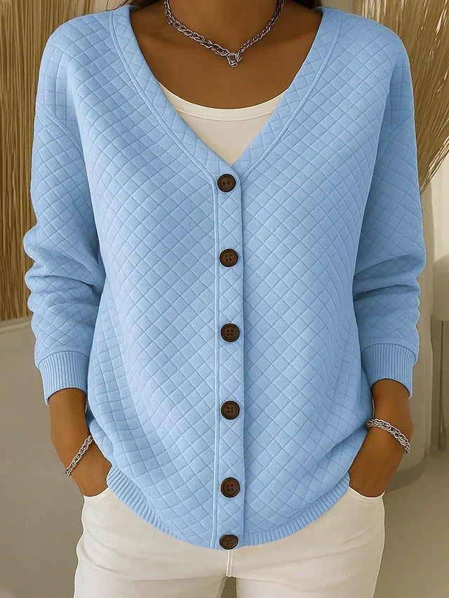 Laverne™ | Cardigan imbottito con bottoni frontali