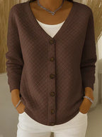 Laverne™ | Cardigan imbottito con bottoni frontali