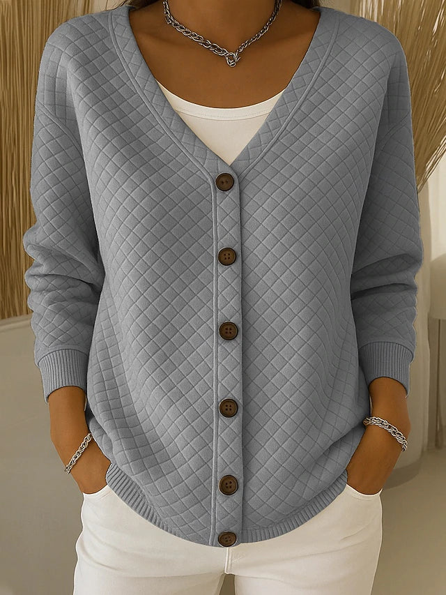 Laverne™ | Cardigan imbottito con bottoni frontali