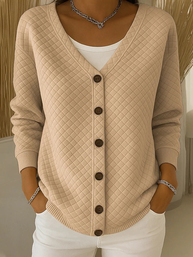 Laverne™ | Cardigan imbottito con bottoni frontali