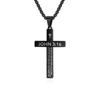 Collana con Croce Giovanni 3:16