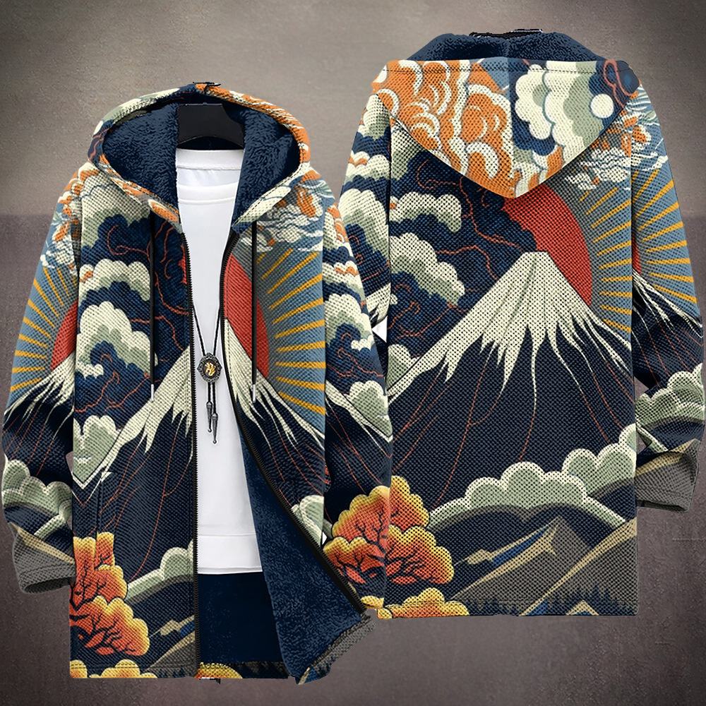 Serena | Cardigan con Cappuccio Blu Notte