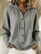 Brenda™ | Felpa con cappuccio e cardigan a bottoni