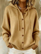 Brenda™ | Felpa con cappuccio e cardigan a bottoni