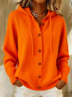 Brenda™ | Felpa con cappuccio e cardigan a bottoni