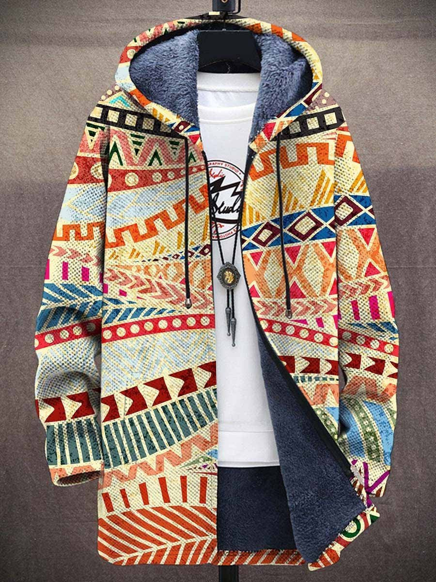 Federica | Cardigan con Cappuccio Rosso e Crema