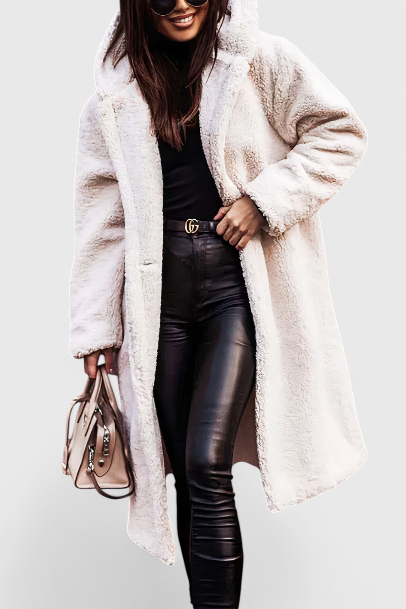Brielle | Cappotto lungo con cappuccio rilassato