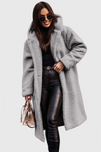 Brielle | Cappotto lungo con cappuccio rilassato