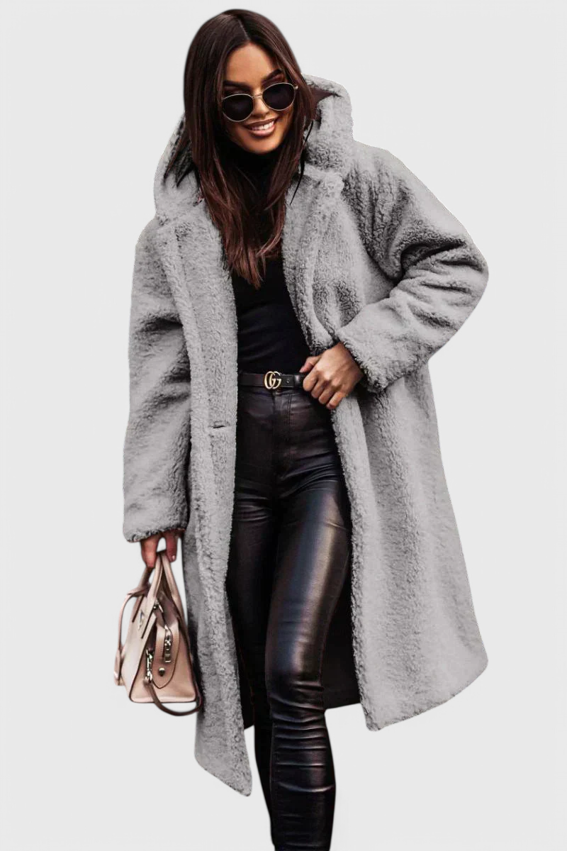 Brielle | Cappotto lungo con cappuccio rilassato