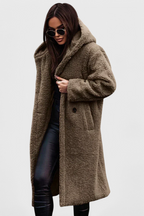 Brielle | Cappotto lungo con cappuccio rilassato