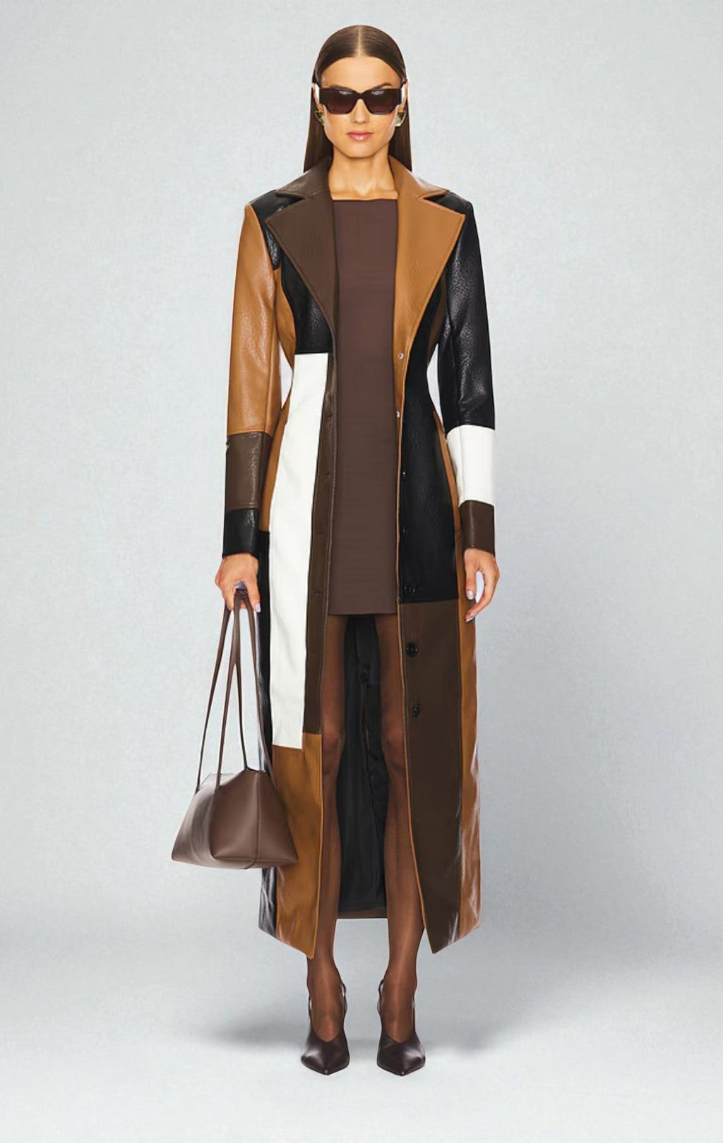 Cappotto in Pelle Mosaic
