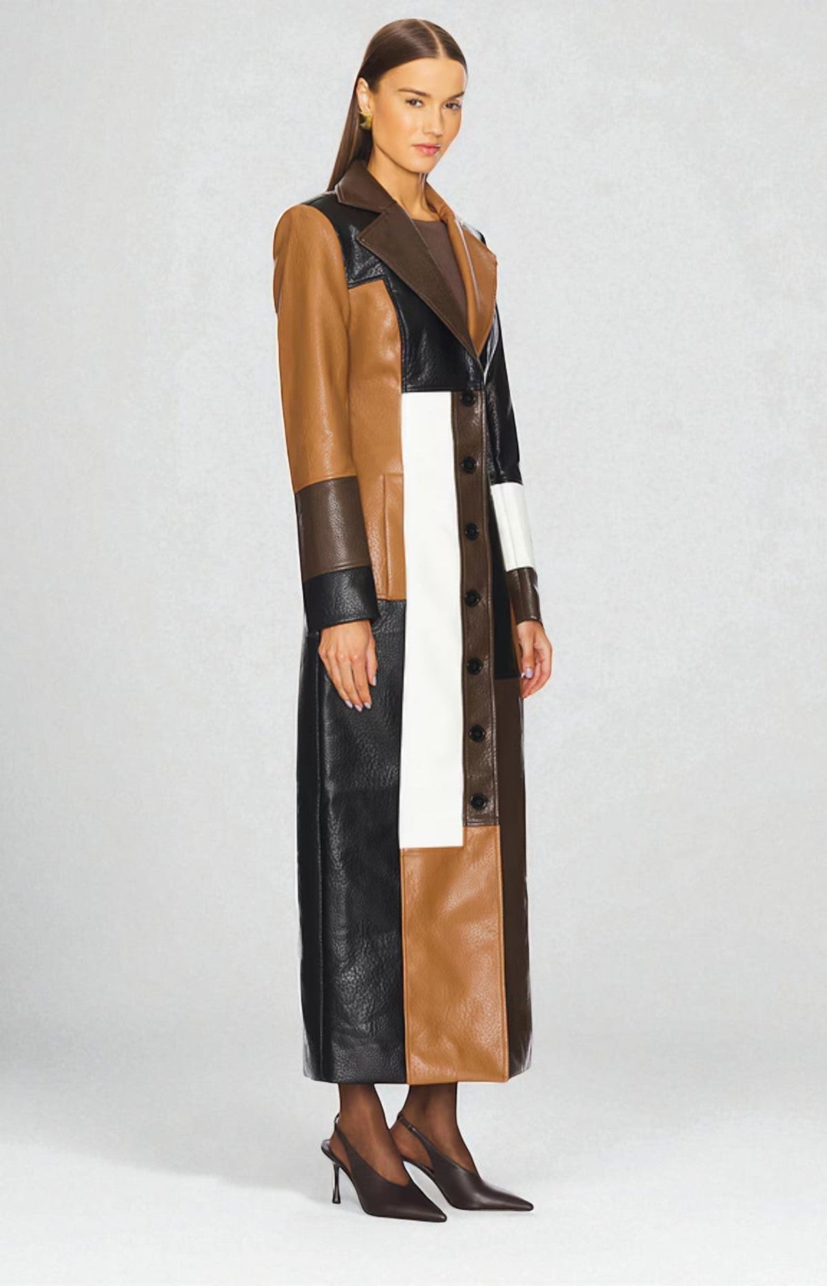 Cappotto in Pelle Mosaic