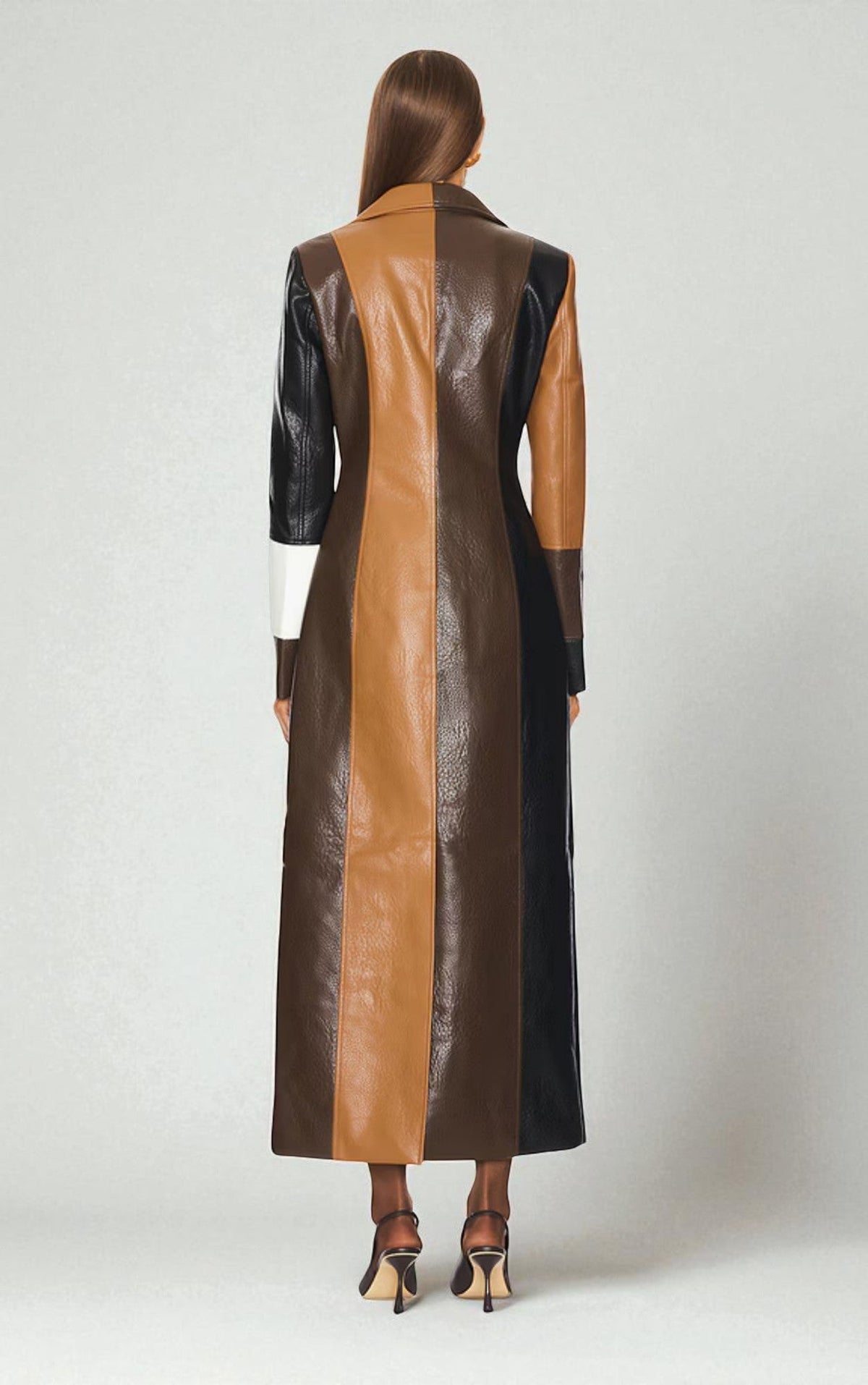 Cappotto in Pelle Mosaic