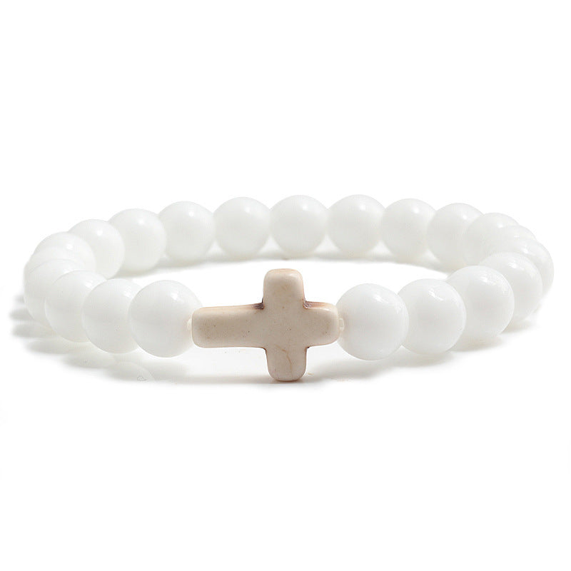 Bracciale con Pietre Preziose a Croce