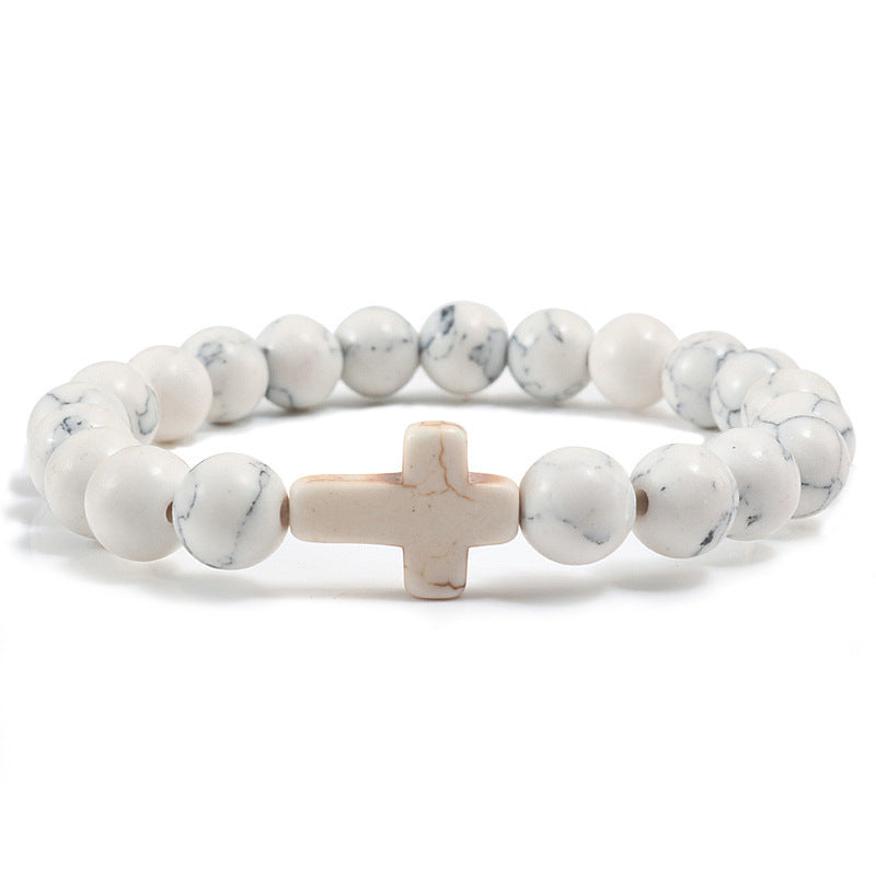 Bracciale con Pietre Preziose a Croce