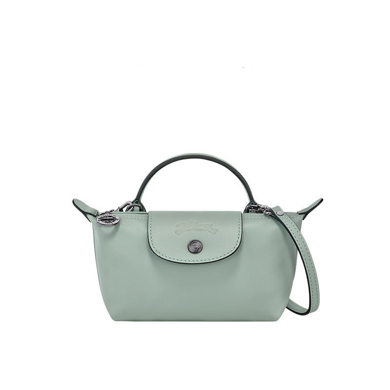 MINI BORSA IN PELLE | BLU CHIARO