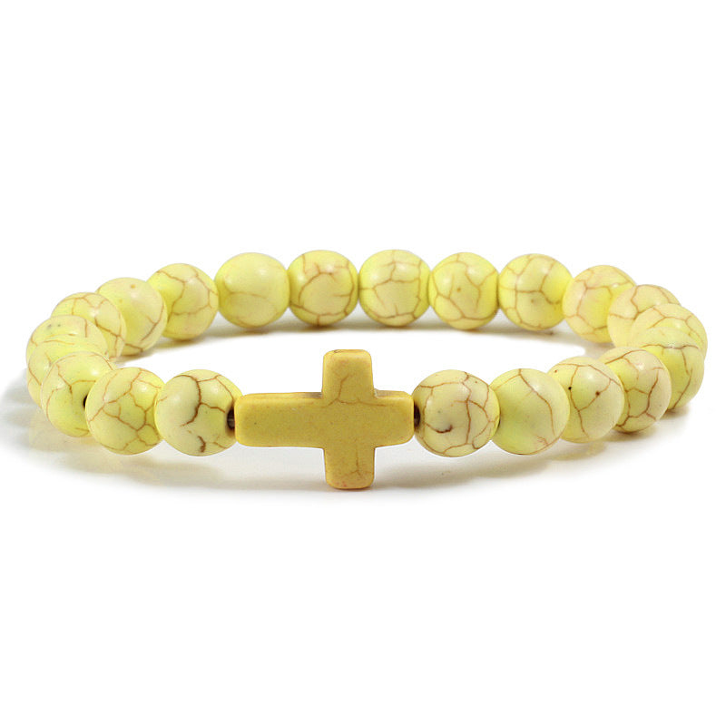 Bracciale con Pietre Preziose a Croce