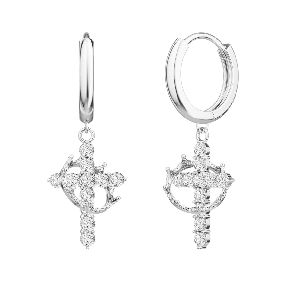Orecchino Elora Cross and Crown