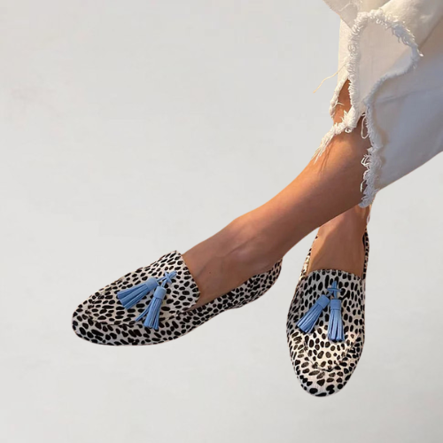 Maristella | Mocassino a Pois con Frange