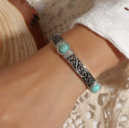 Bracciale Bohemien in Argento e Turchese