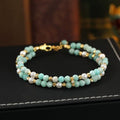 Set di Bracciali Premium Bohemien in Perle e Turchese