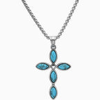 Collana Croce in Turchese Bohemien Premium