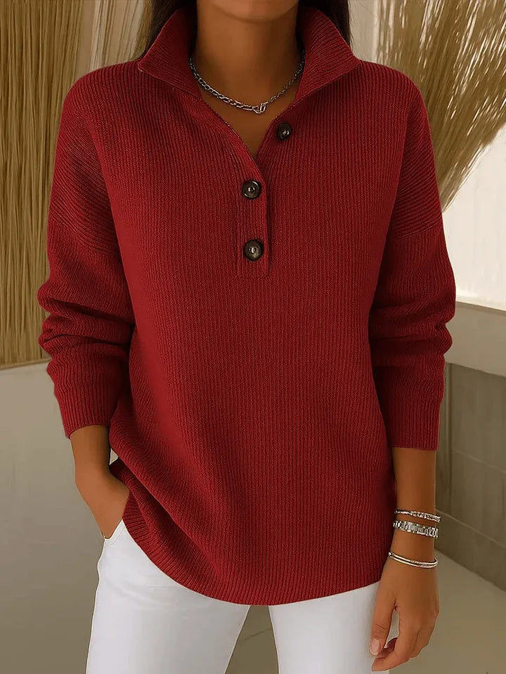 Firenze™ | Polo in jersey con collo a V