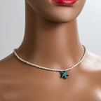 Collana con Stella Marina Turchese Elegante