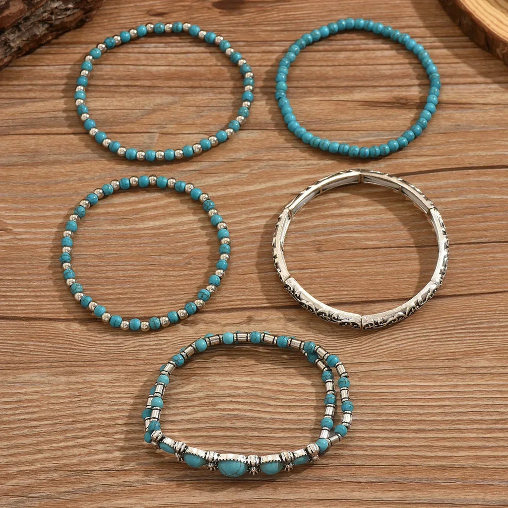 Set di Braccialetti Premium in Turchese