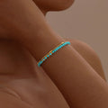 Bracciale a Catena in Oro Radiante e Turchese