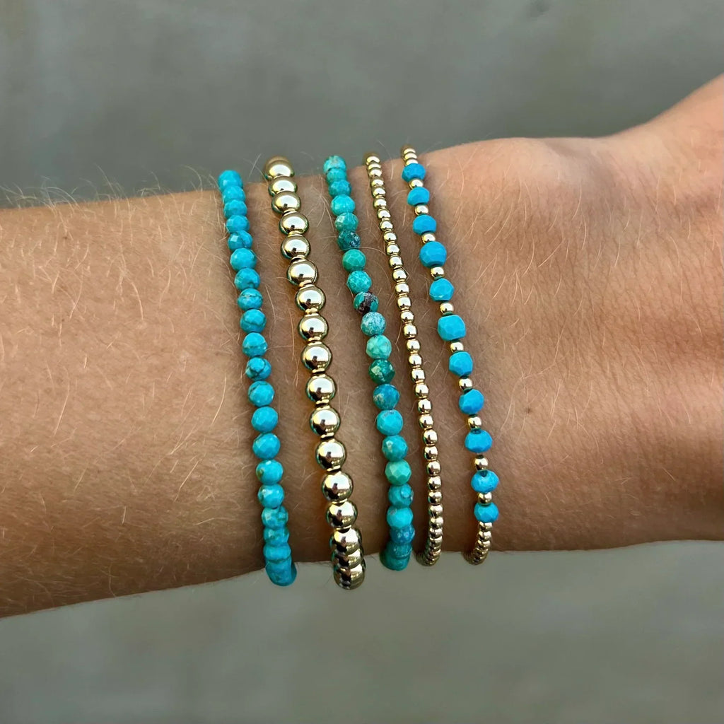 Bracciale con perline Turchesi Heritage