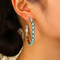 Orecchini Circolari Turchesi Chic