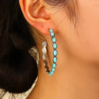 Orecchini Circolari Turchesi Chic