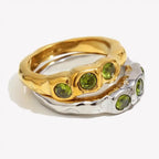 Anello Vintage in Oro con Pietre Incastonate