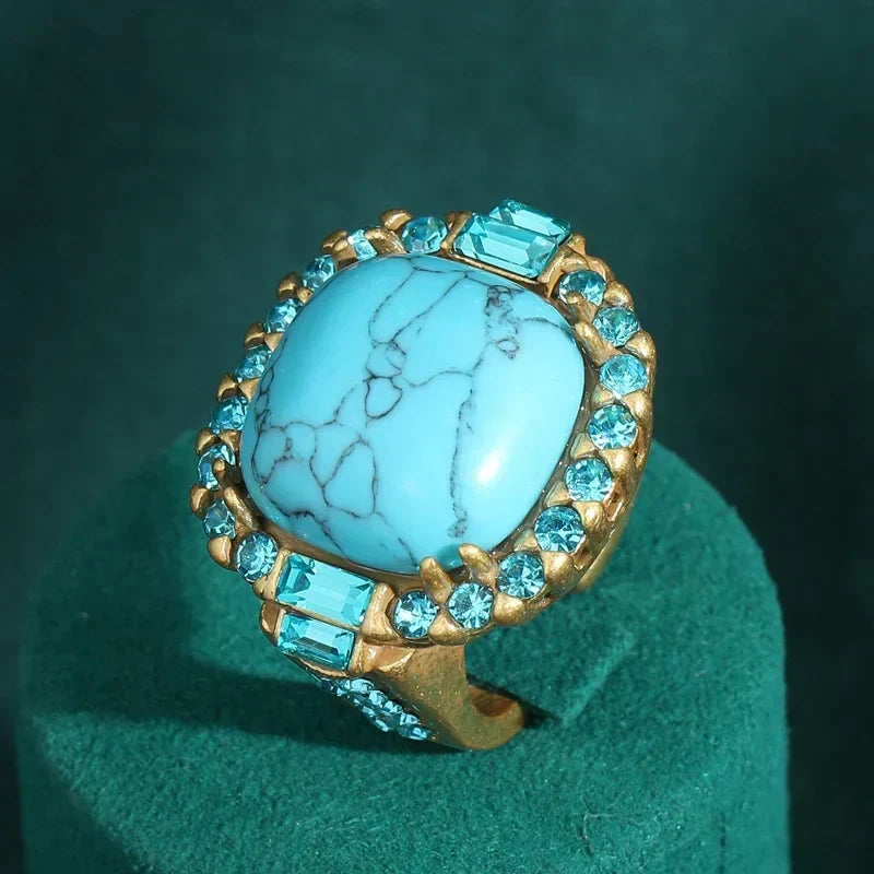 Anello Turchese Ipnotico