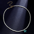 Collana con Stella Marina Turchese Elegante