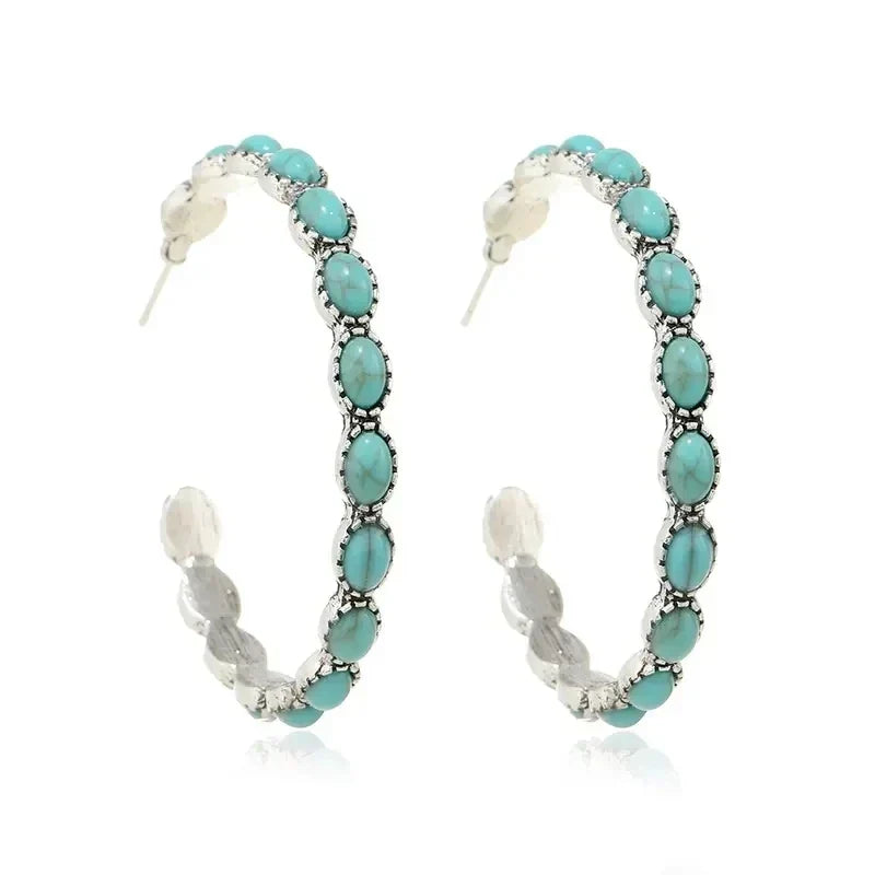 Orecchini Circolari Turchesi Chic