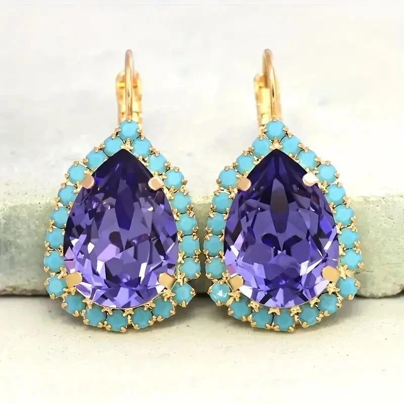 Orecchini di Vetro Vintage Eleganti