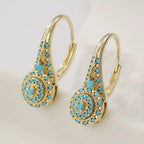 Orecchini Gilded Turquoise Bloom