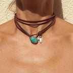 Collana in Gemma Turchese Senza Sforzo
