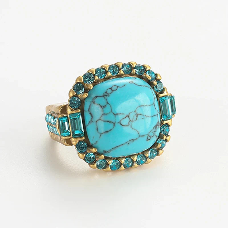 Anello Turchese Ipnotico