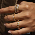 Set di Anelli in Zirconia a Baguette Variety