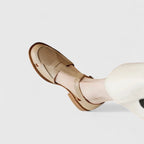 Thalina | Eleganti Sandali Mary Jane in Pelle di Mucca e Suede