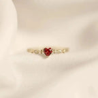 Anello con Accento Marquise Heartstone
