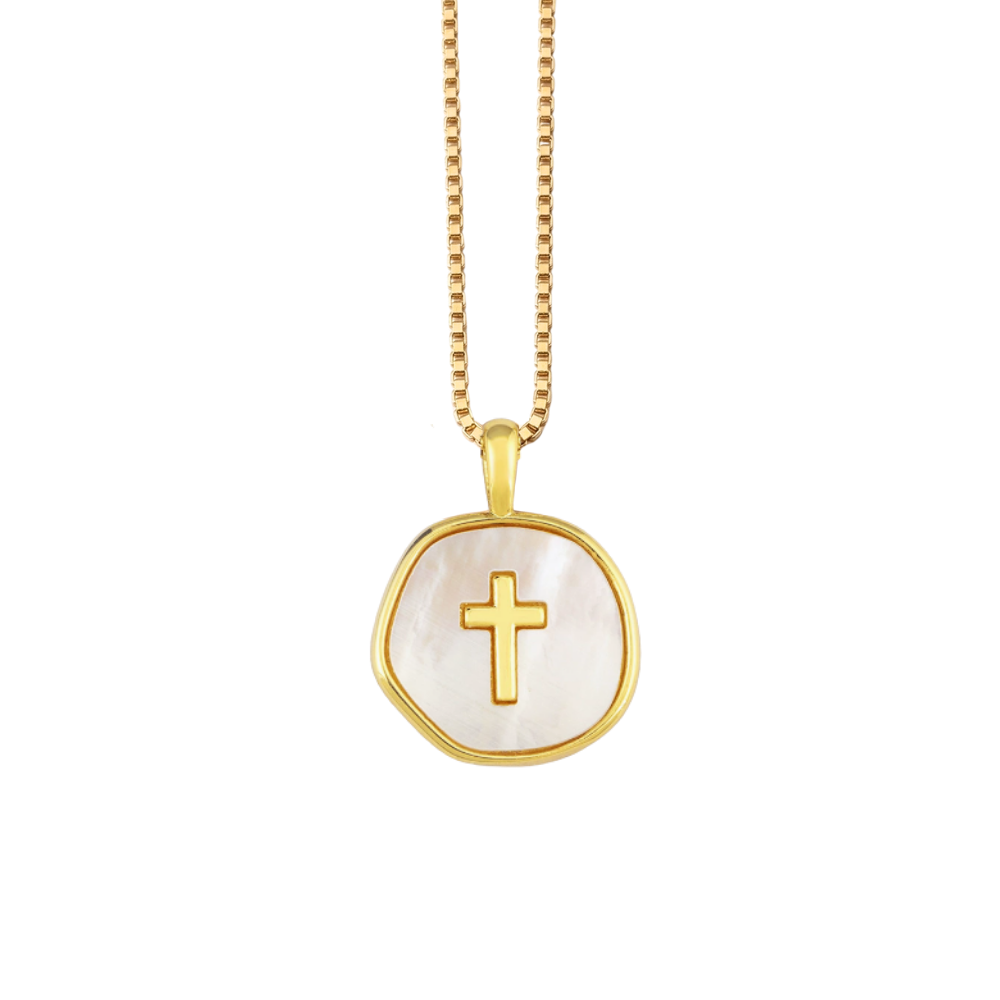 Collana a Croce con Conchiglia Seraphine