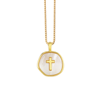 Collana a Croce con Conchiglia Seraphine