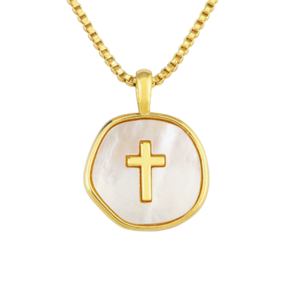Collana a Croce con Conchiglia Seraphine