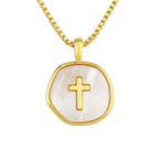 Collana a Croce con Conchiglia Seraphine