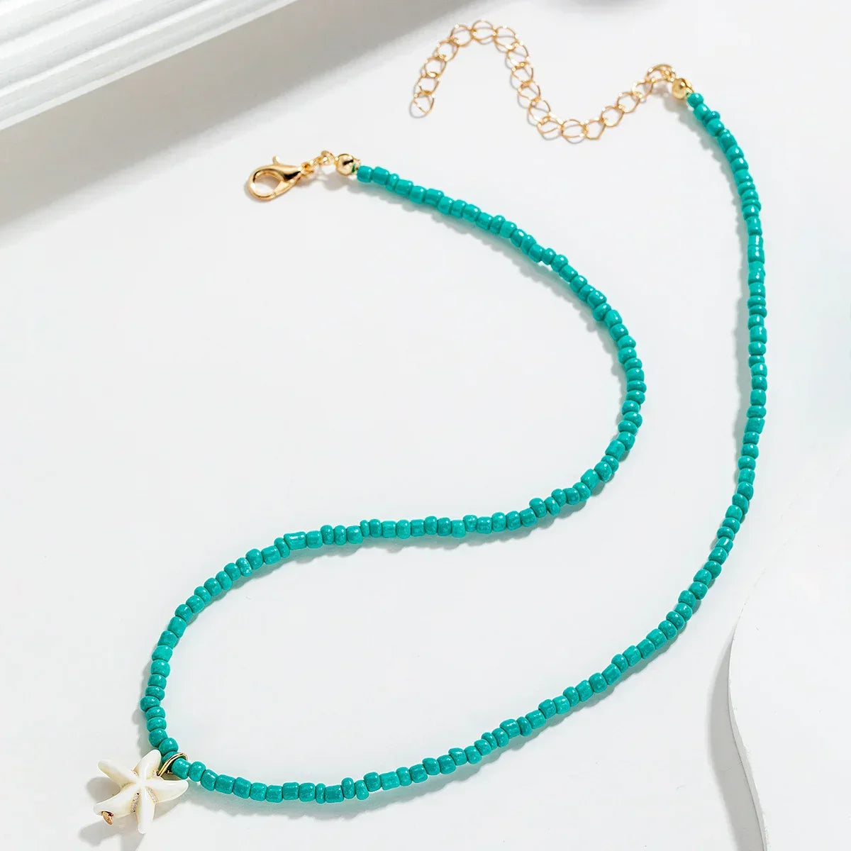 Collana con Stella Marina Turchese Elegante