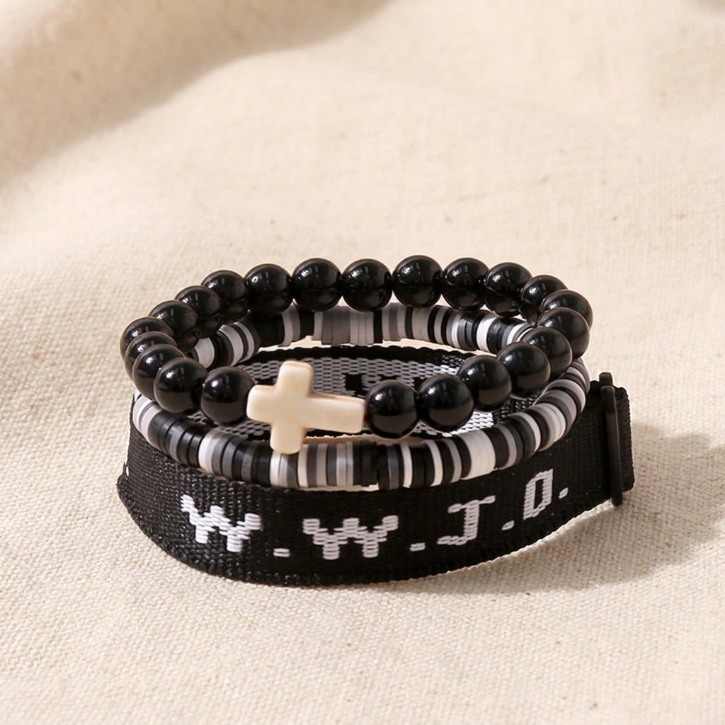 Collezione di 3 Bracciali Accatastati